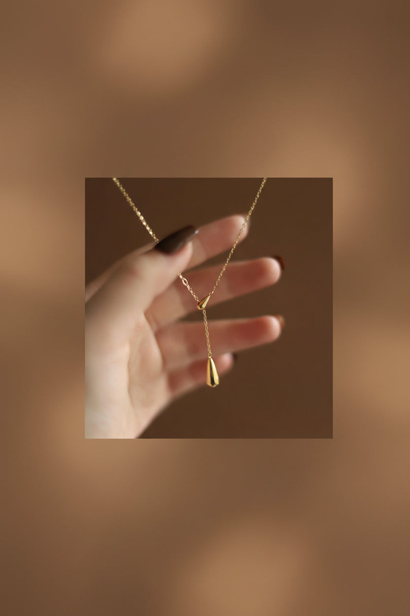 Water Drop Tassel Necklace