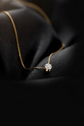 Single Diamond Pendant Necklace