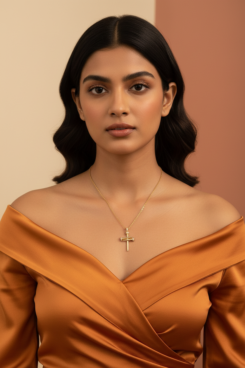 Cross Sword Pendant Necklace