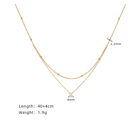 Round Double layered Necklace