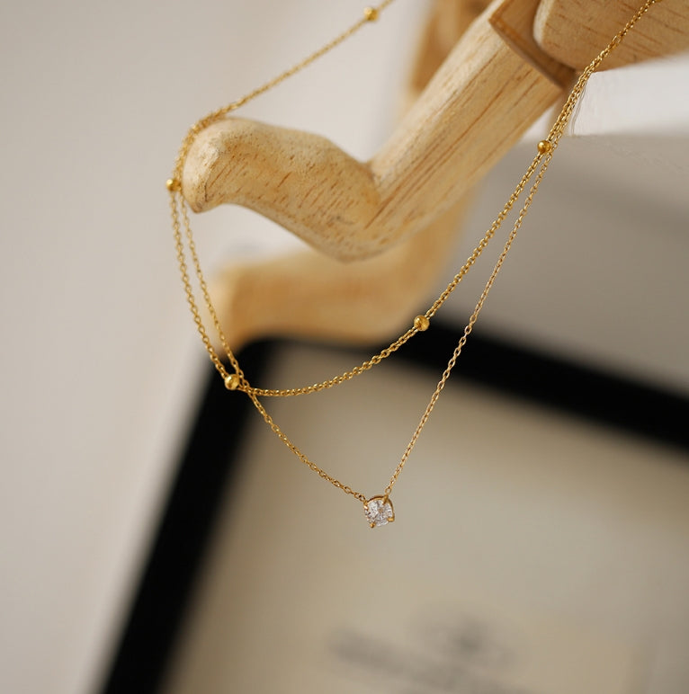 Round Double layered Necklace