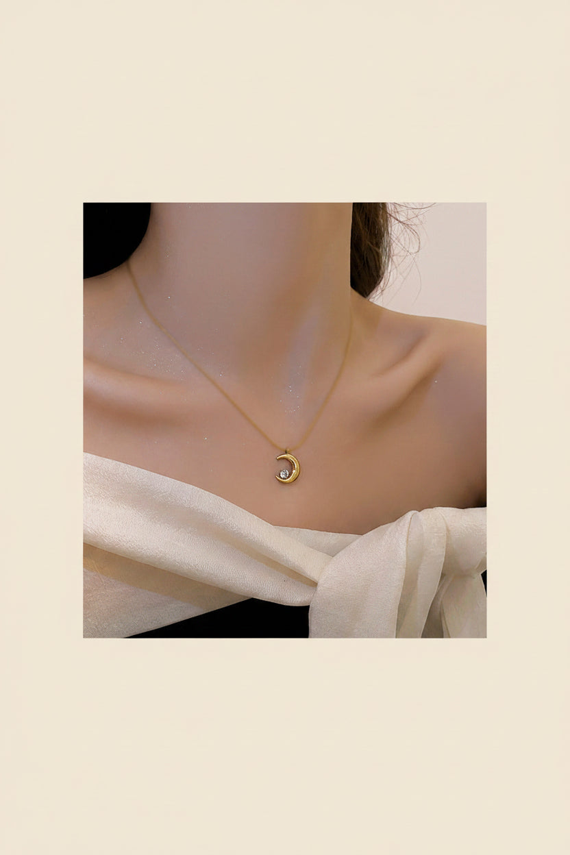 Moon Pendant Necklace