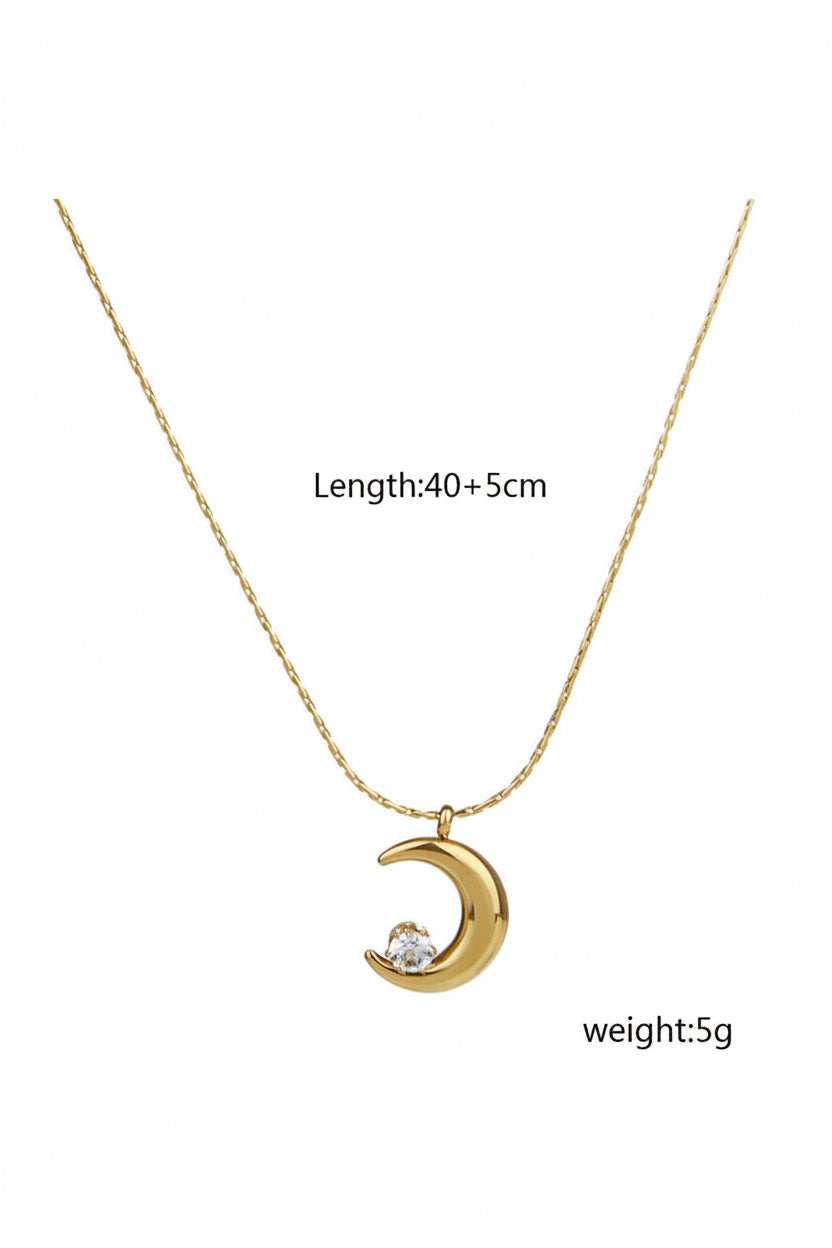 Moon Pendant Necklace