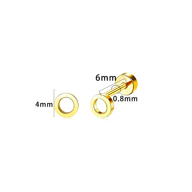 Circle Stud Earrings