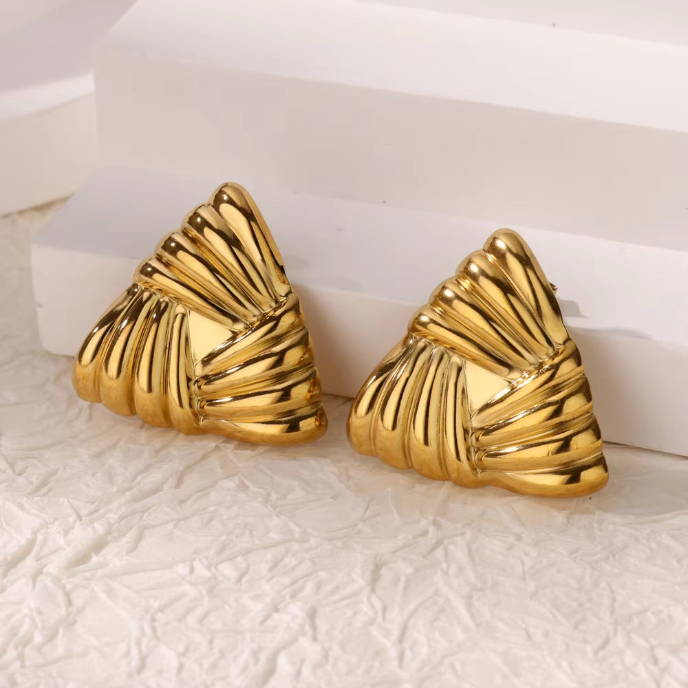 Lovely Triangle Stud Earrings