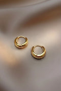C Shaped Hoop Earrings