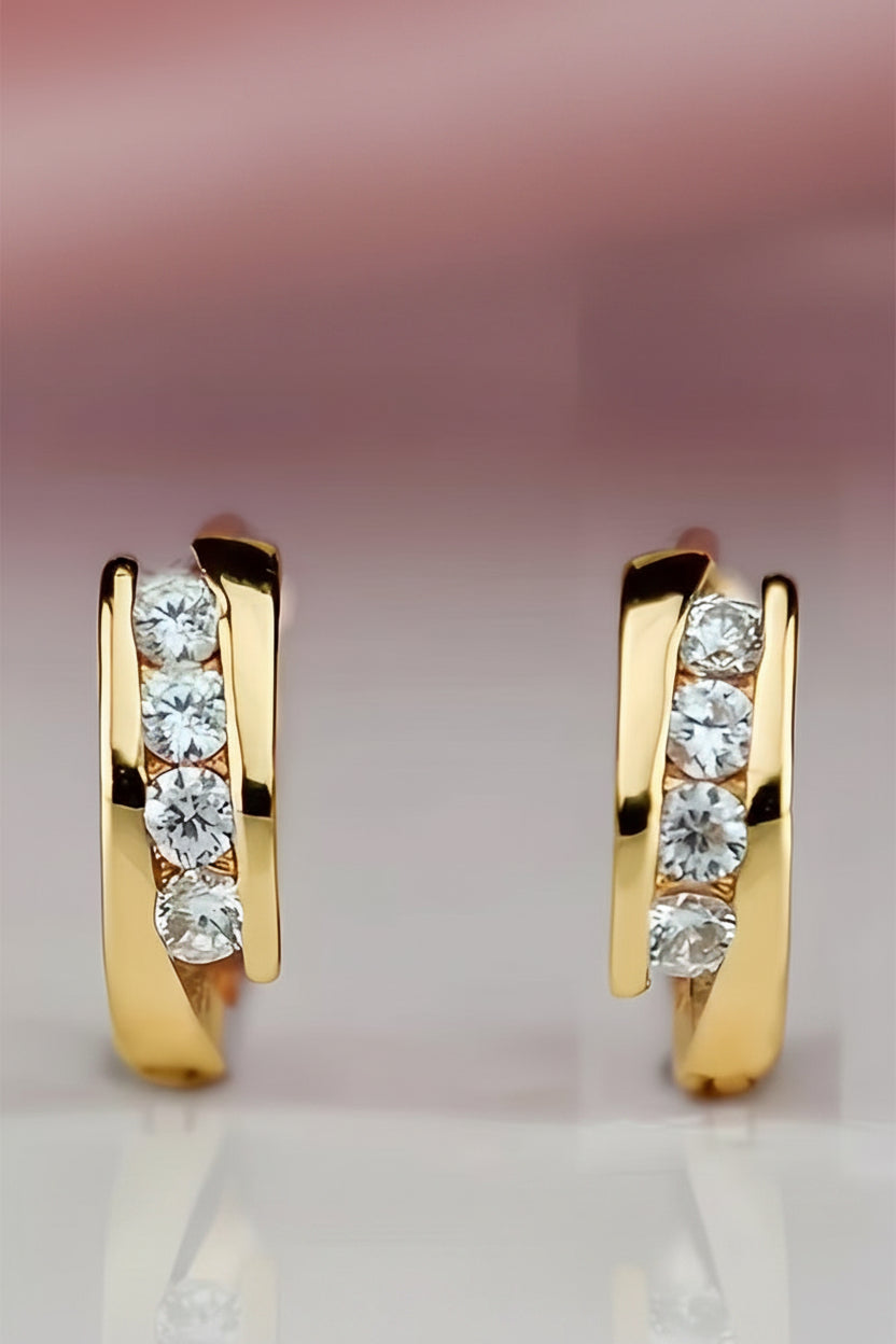 925SS Rhinestone Earrings