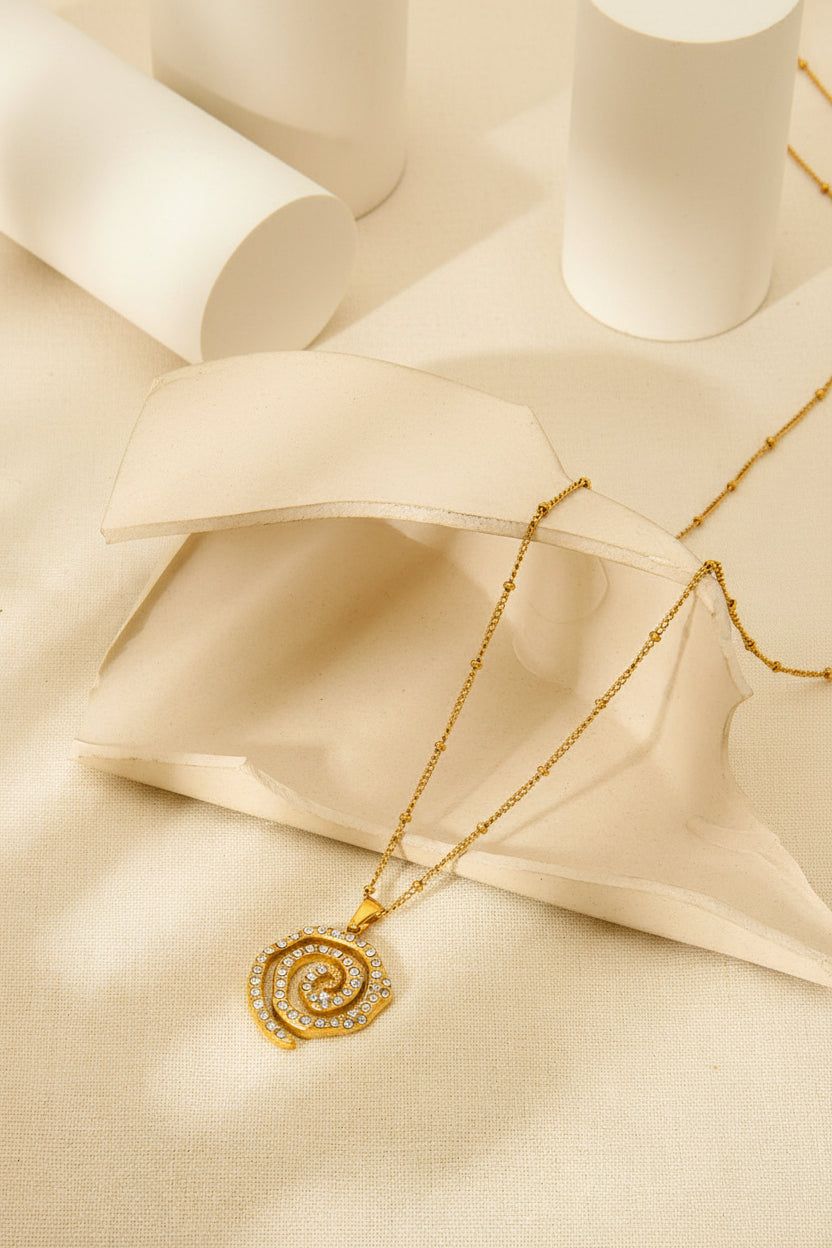 Spiral Pendant Necklace