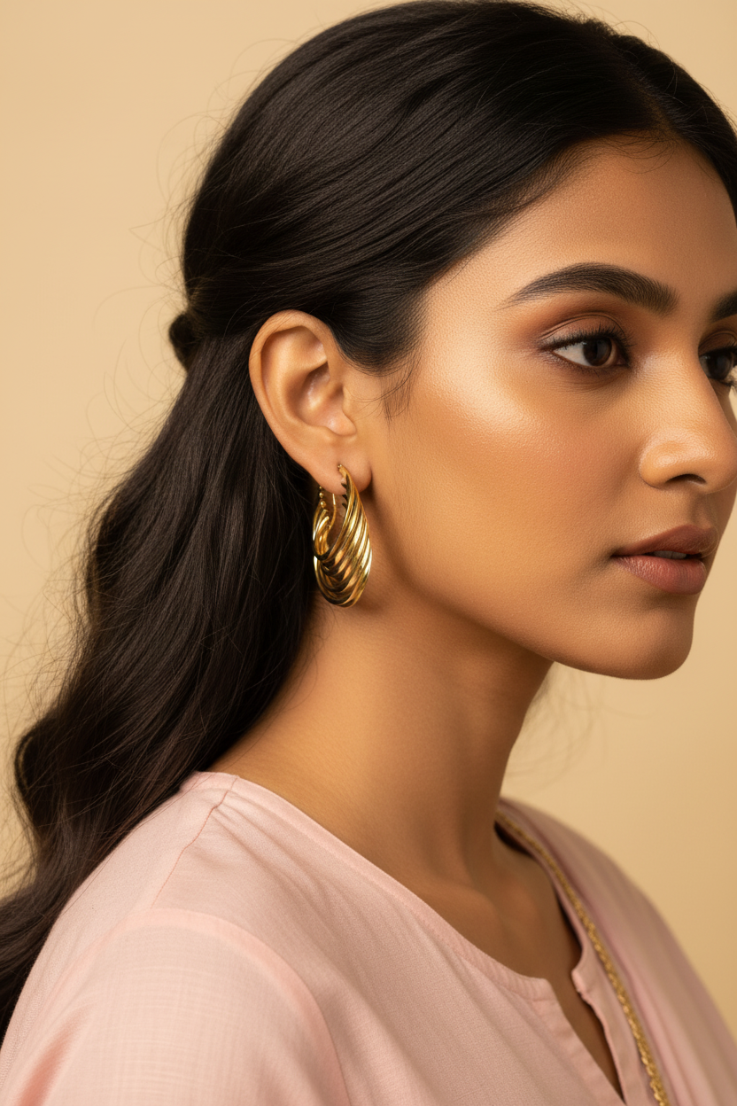 Geometric Hoop Earrings