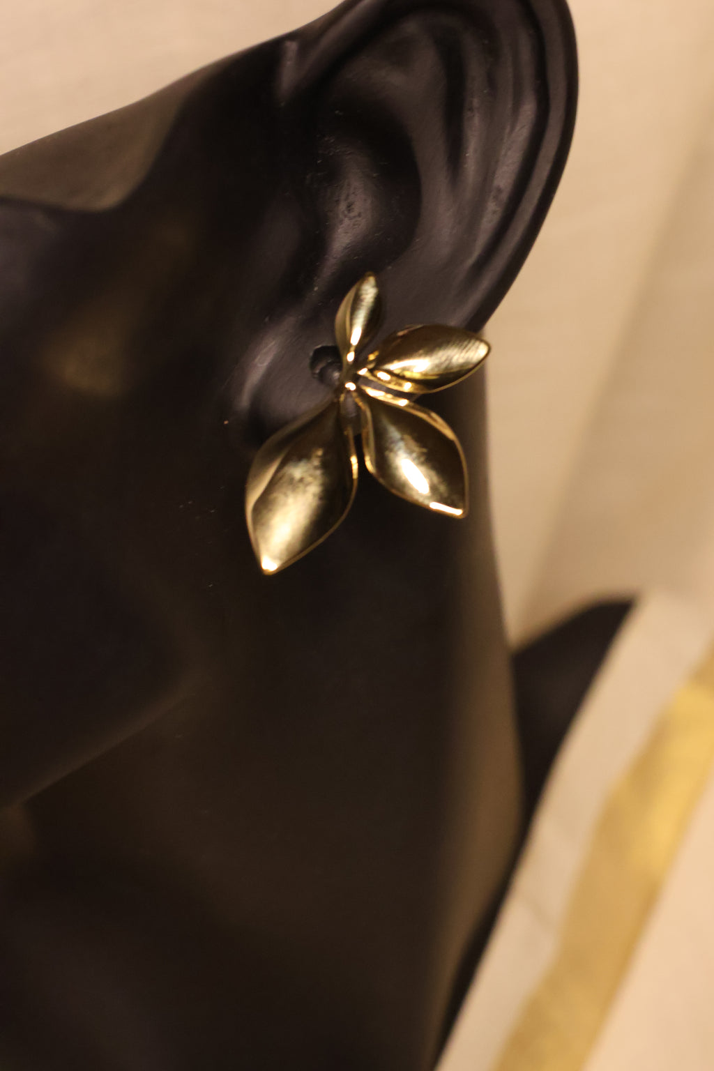 Half Flower Stud Earrings