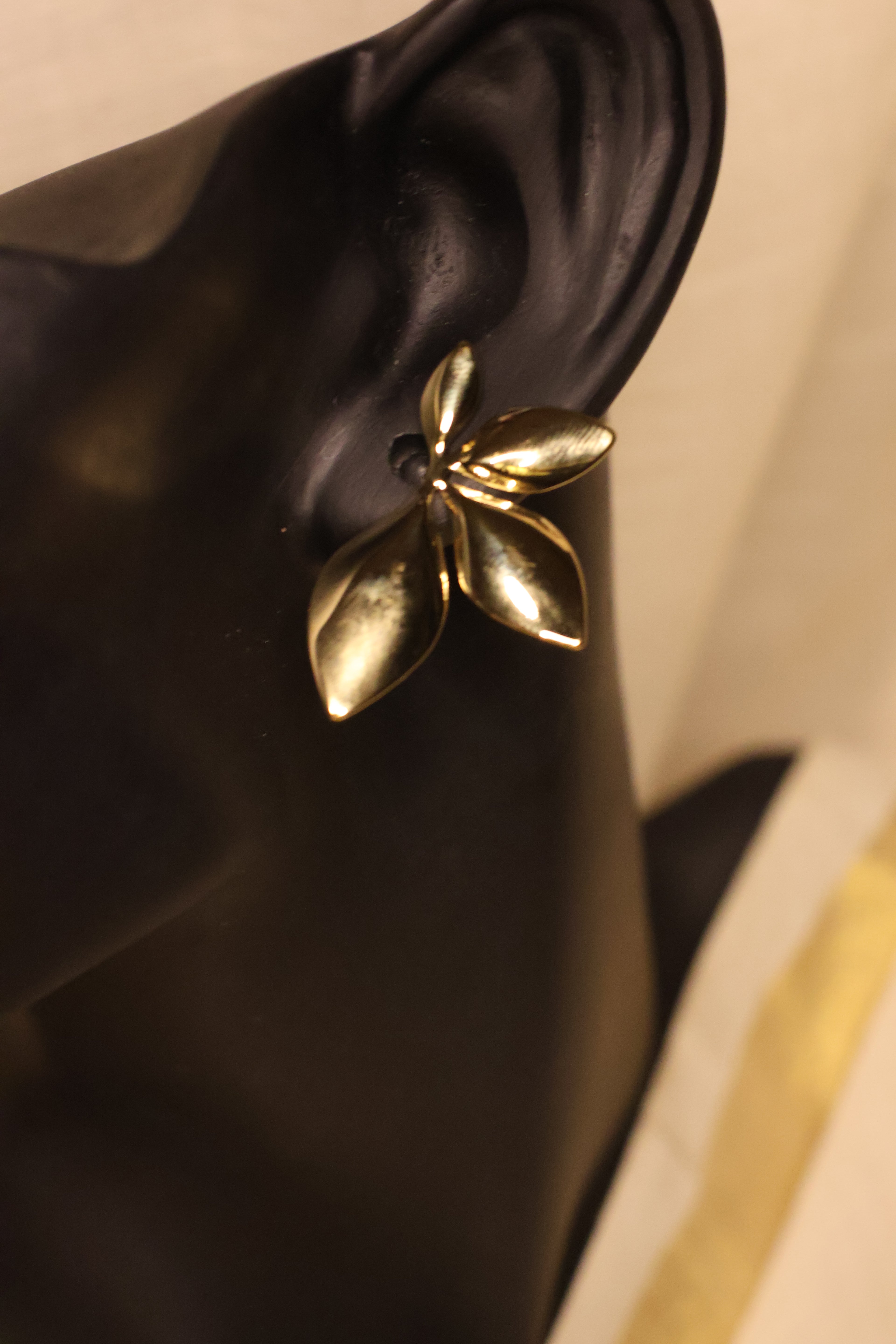 Half Flower Stud Earrings