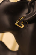 Half Heart Hoop Earrings
