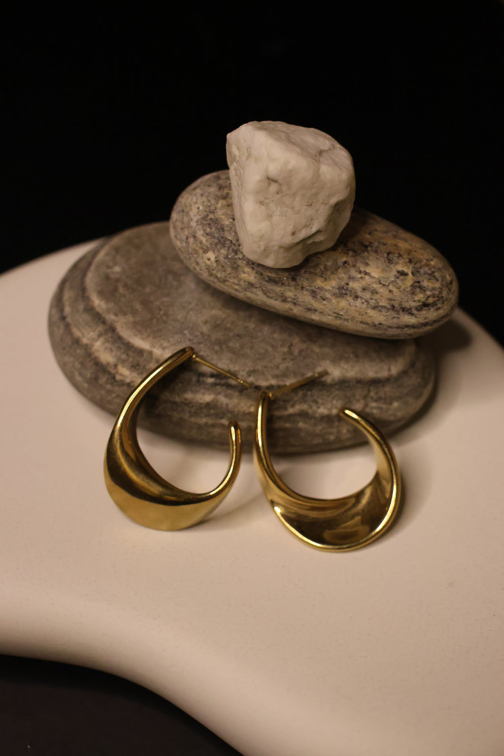 925SS Irregular Earrings