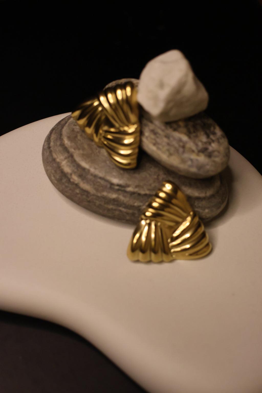 Lovely Triangle Stud Earrings