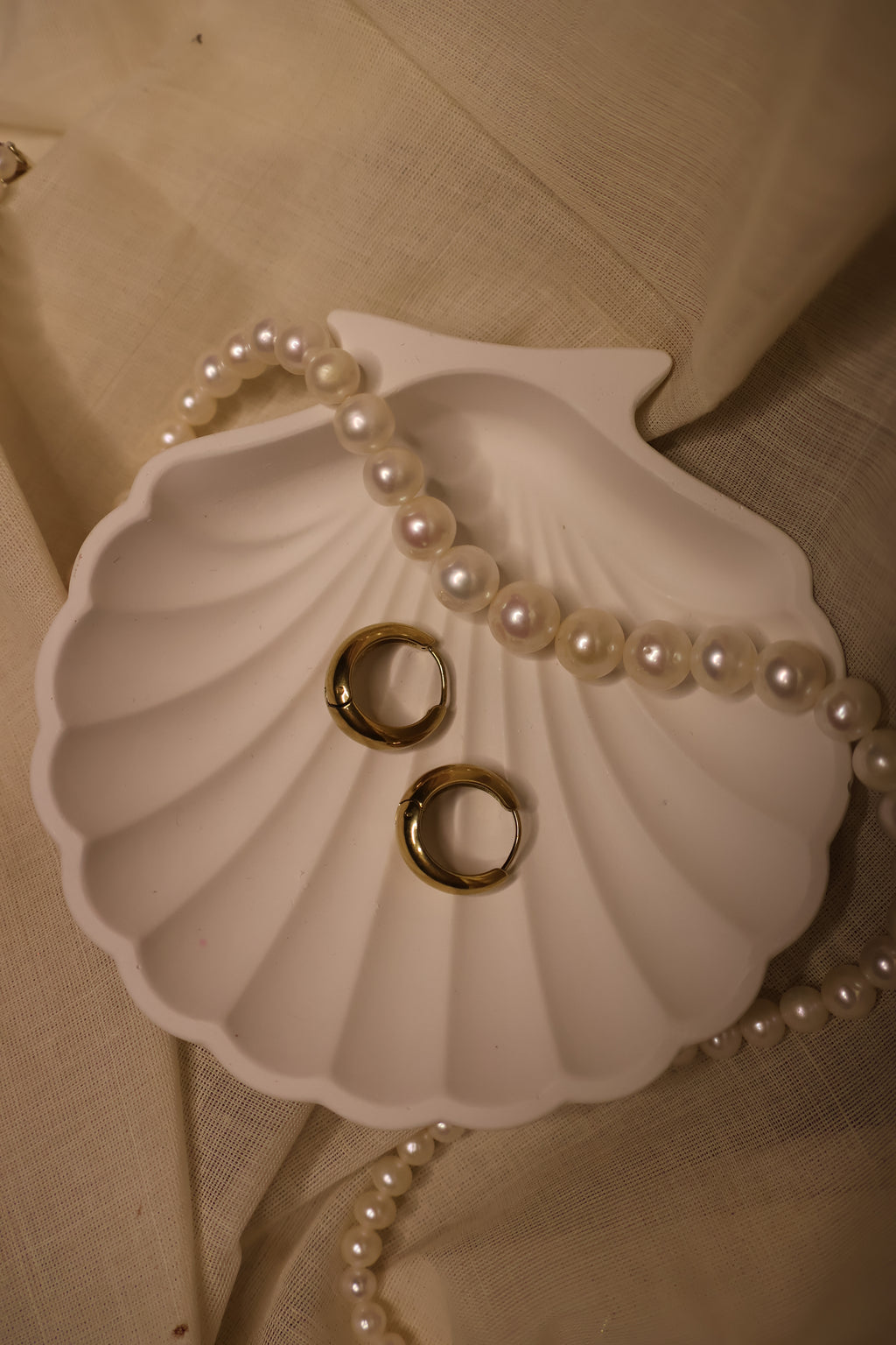 C Shaped Hoop Earrings