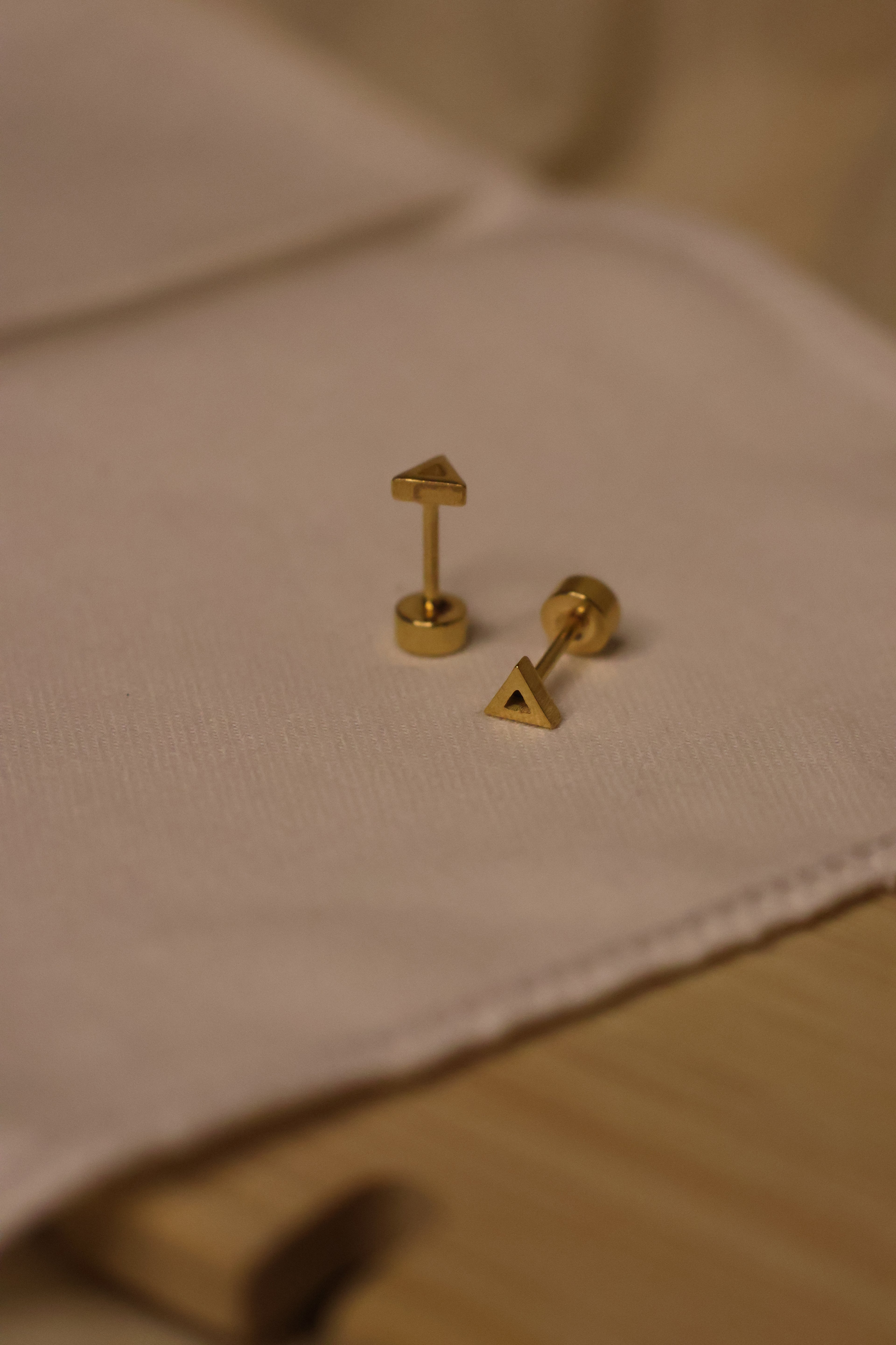 Triangle Stud Earrings