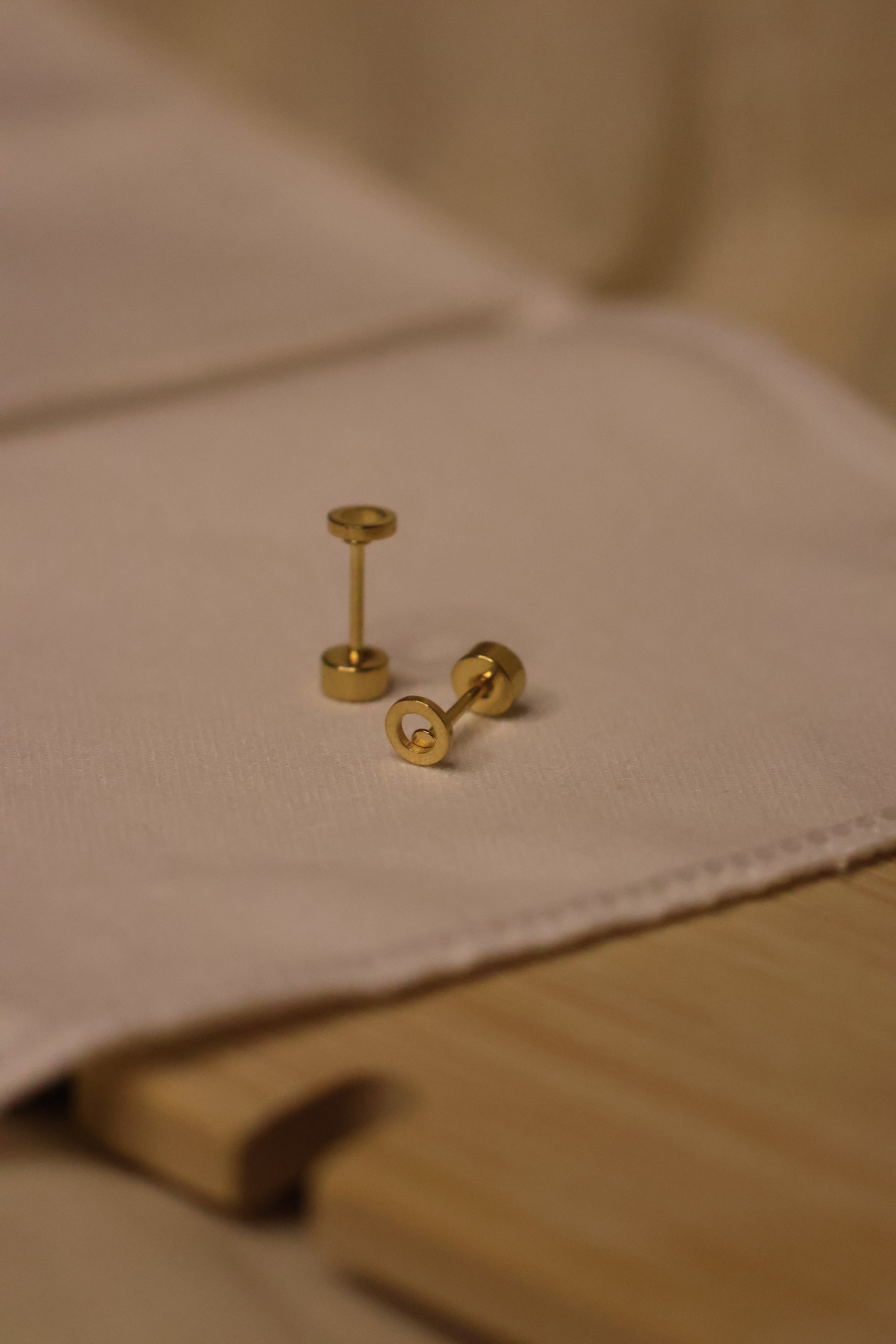 Circle Stud Earrings