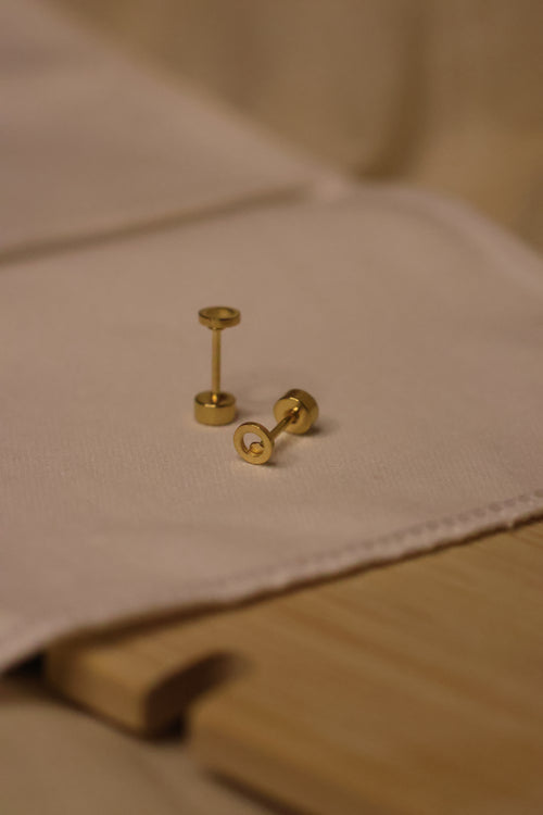 Circle Stud Earrings