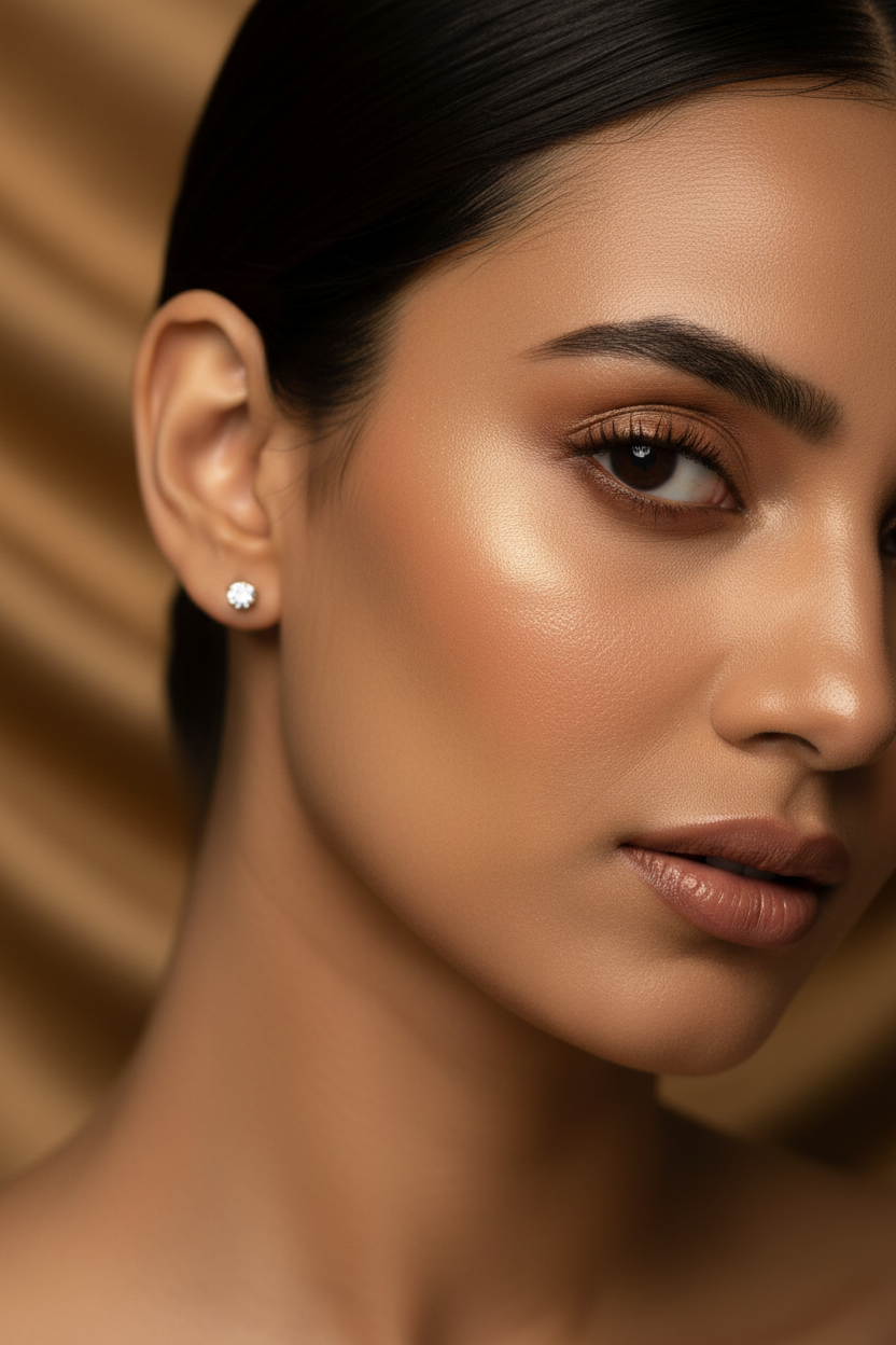 Small Stone Stud Earrings