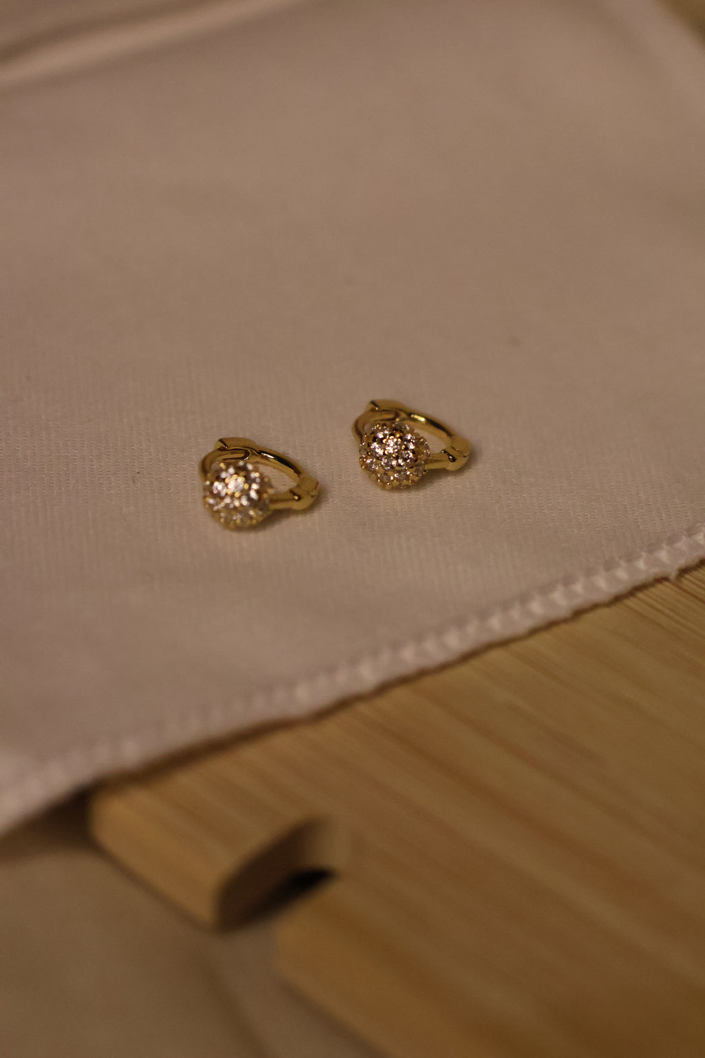 Small Ball S925 Diamond Stud Earrings