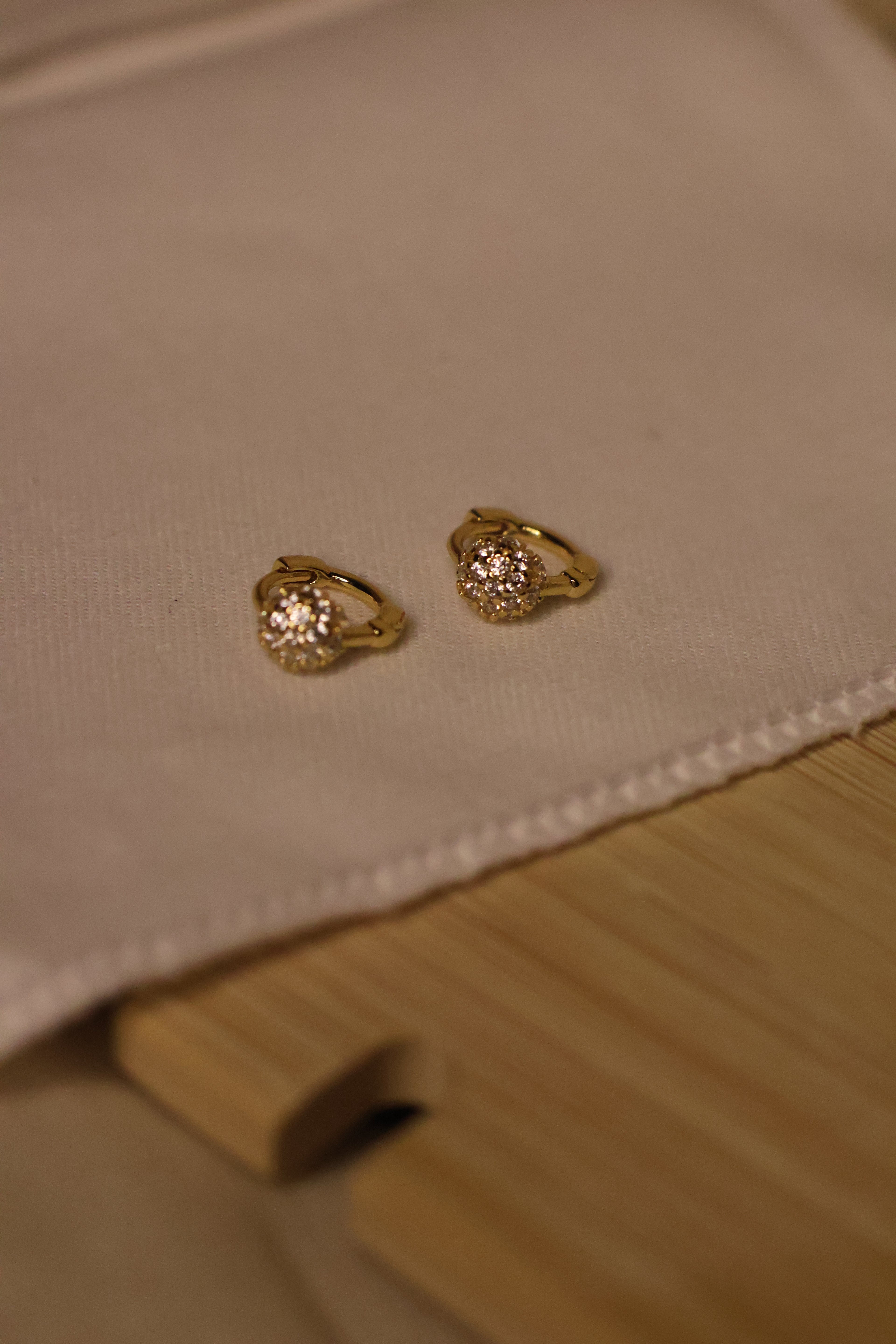 Small Ball S925 Diamond Stud Earrings