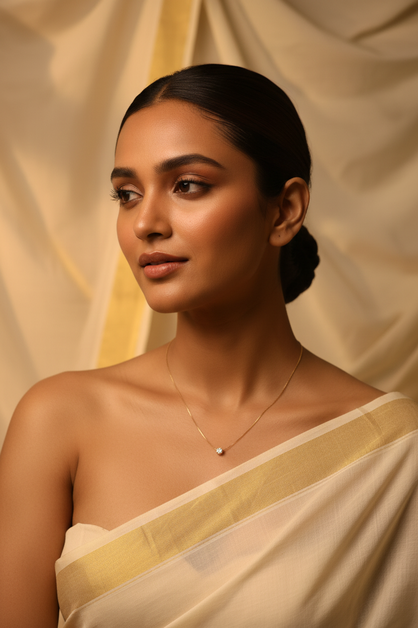 Single Diamond Pendant Necklace