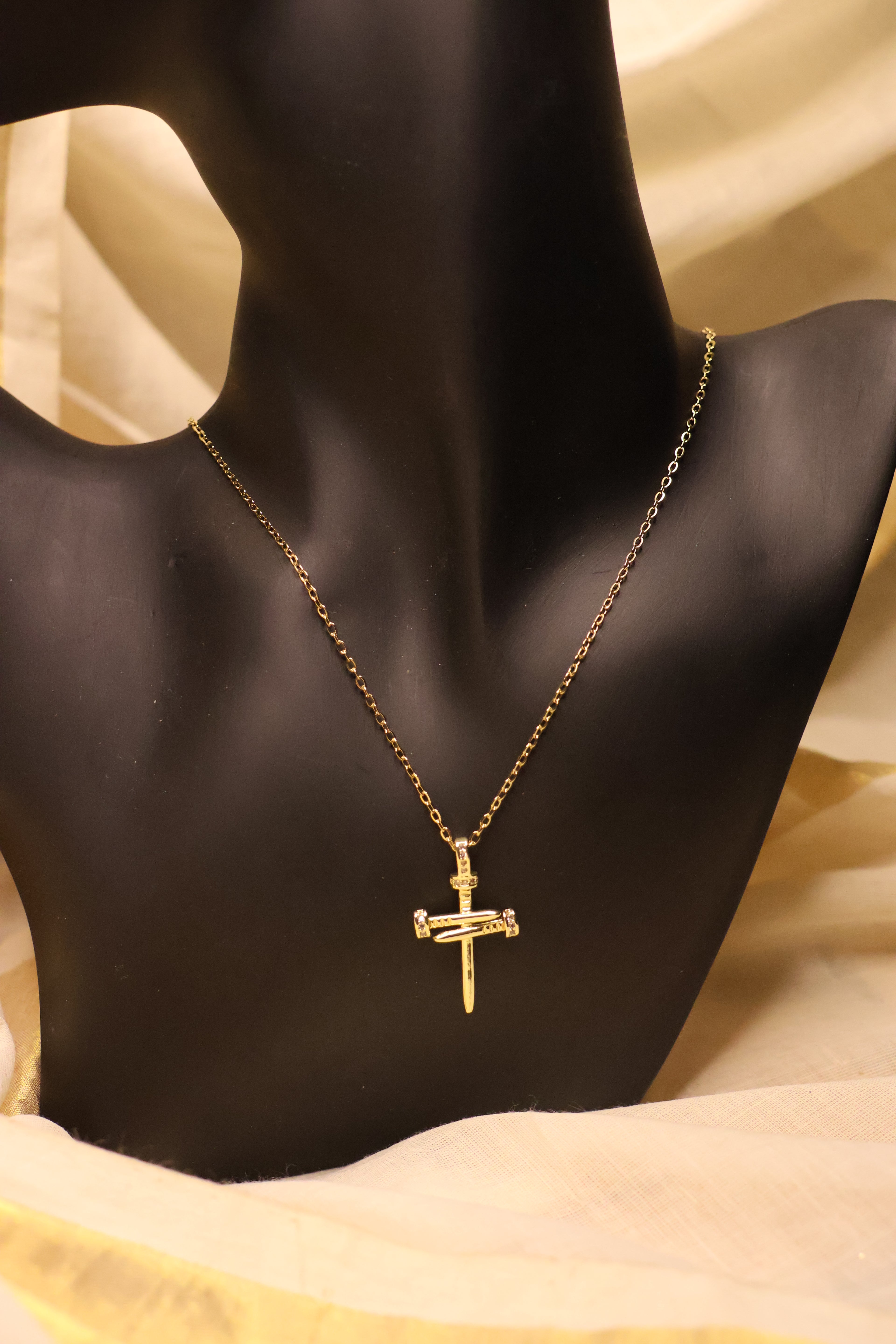 Cross Sword Pendant Necklace