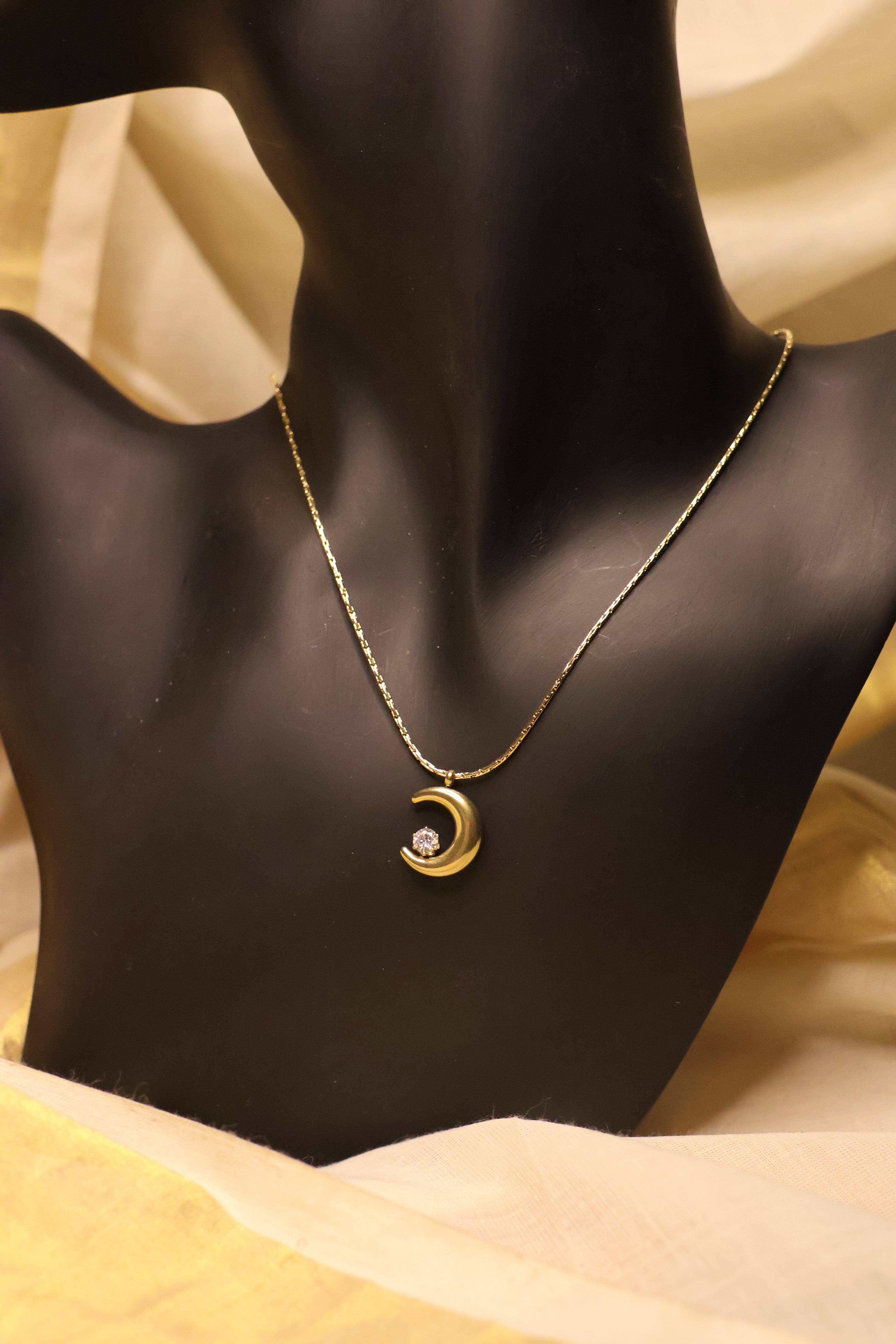 Moon Pendant Necklace