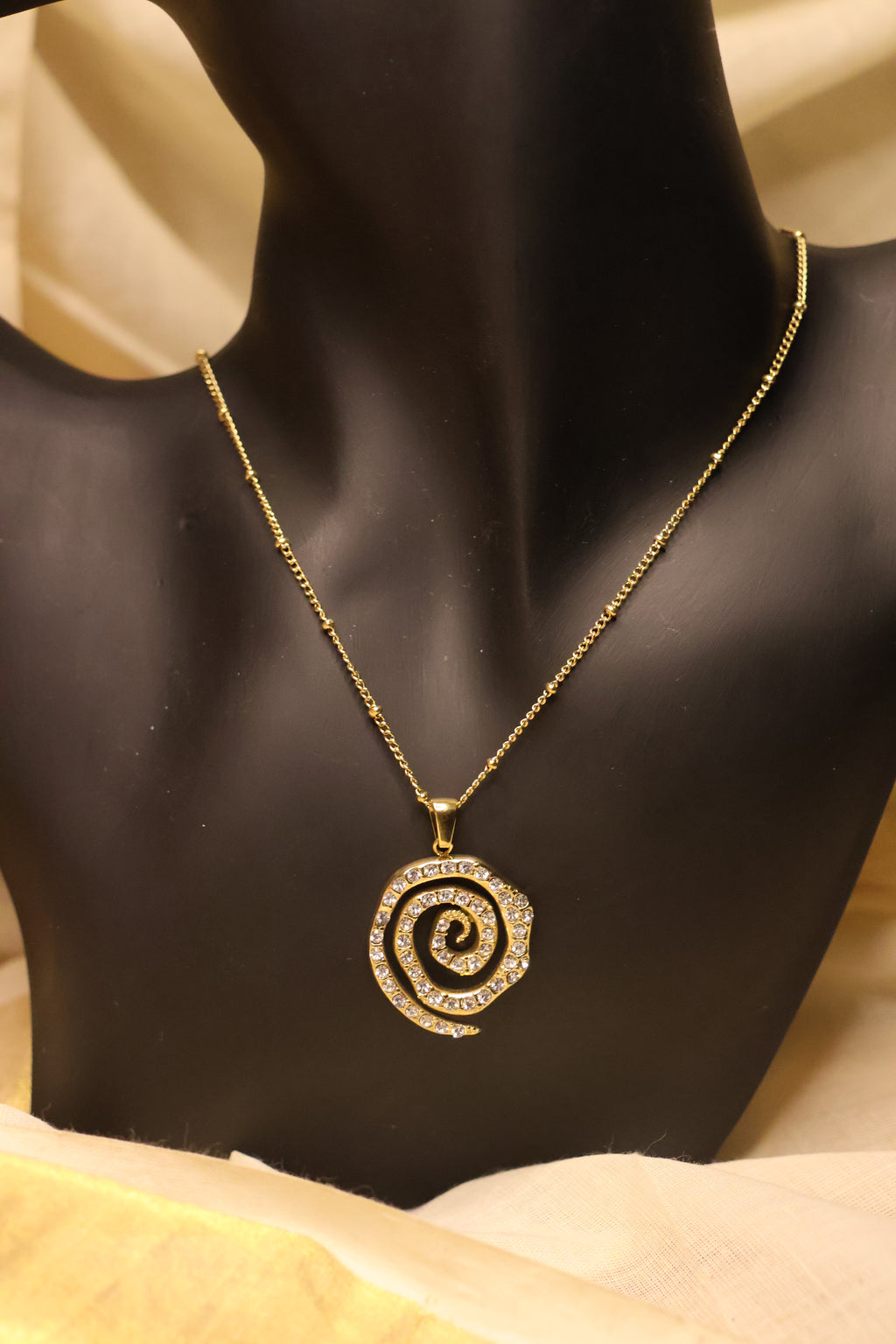 Spiral Pendant Necklace